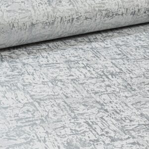 Silver Grey Plain Industrial Concrete Stone Effect Wallpaper