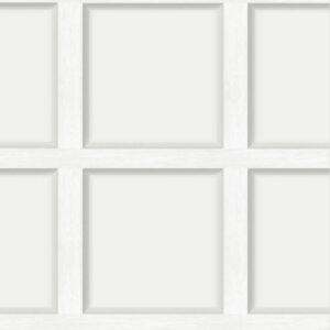 White Light Grey Wood Panel 3D Effect Wallpaper