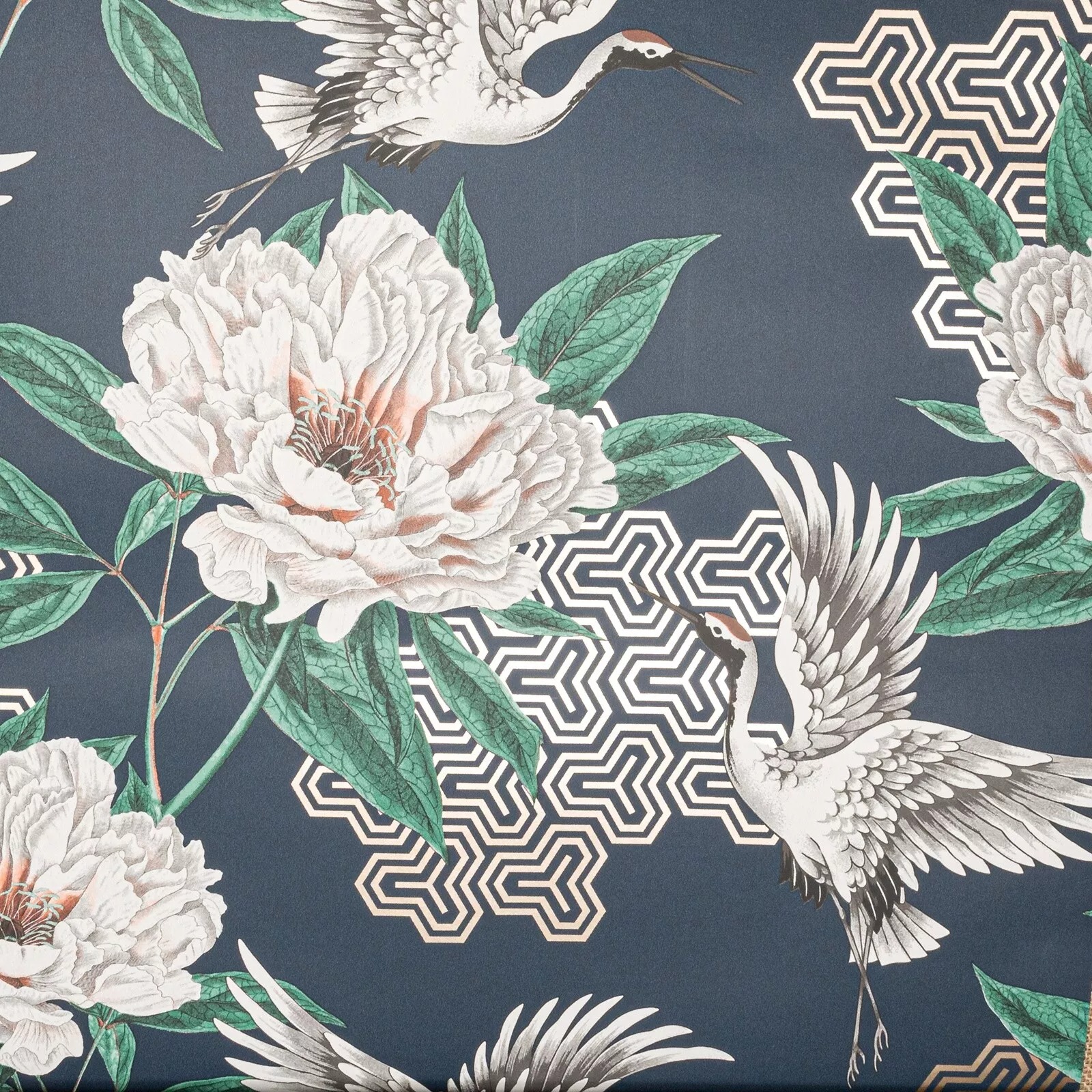 Navy Blue Floral Wallpaper - Image 7