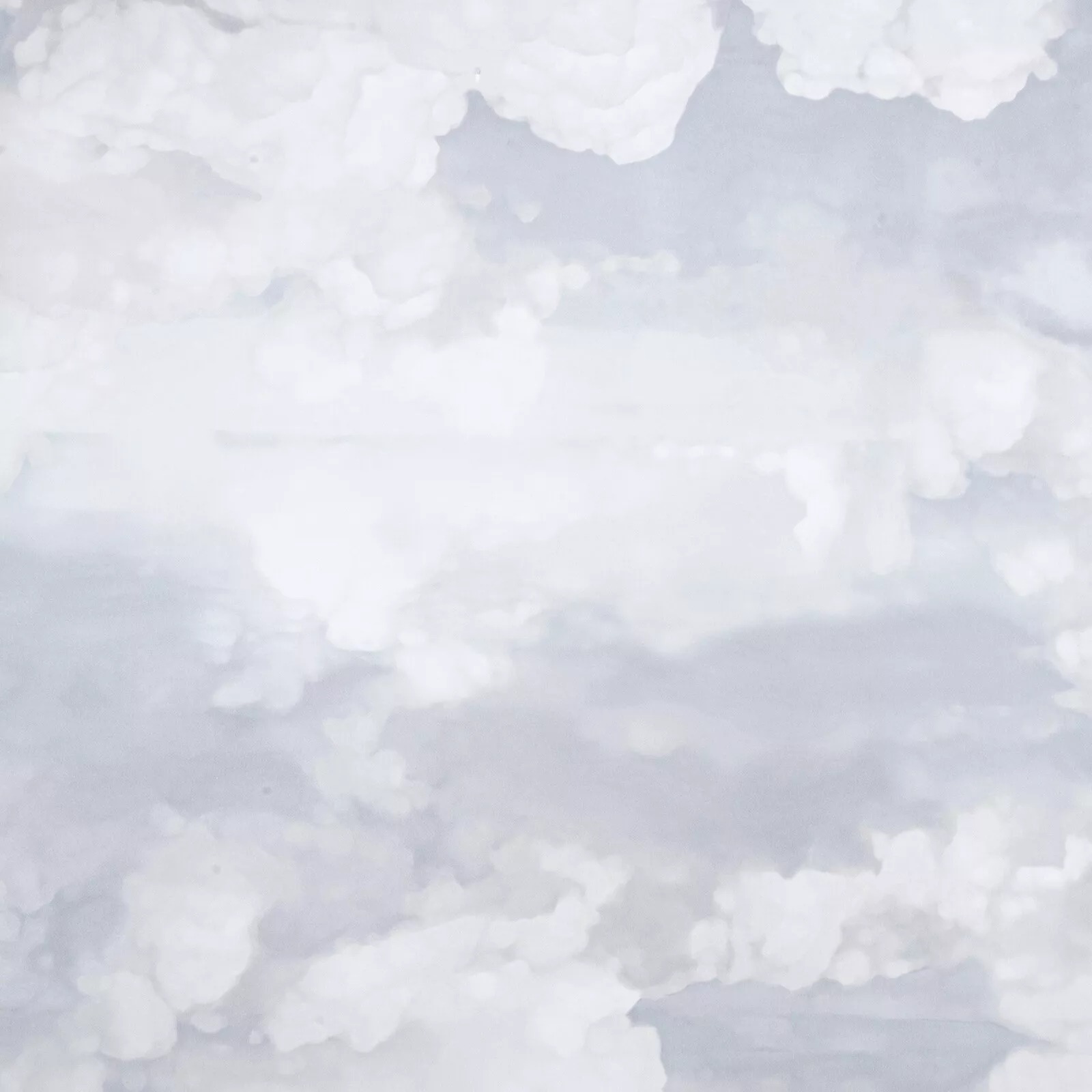 White Grey Cloud Kids Wallpaper - Image 4