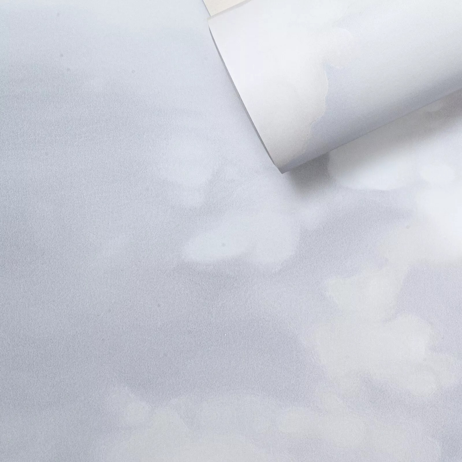 White Grey Cloud Kids Wallpaper - Image 5