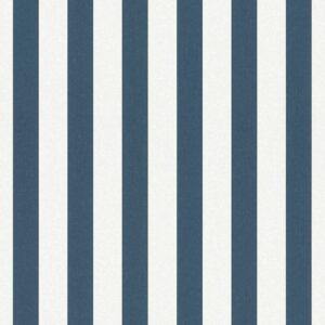 Rasch Childrens Kids Bedroom Nursery Wallpaper Navy Blue White