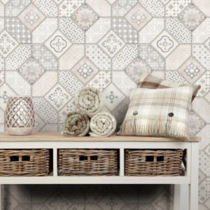 Mosaic Tile Effect Wallpaper