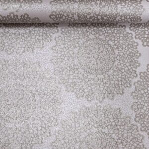 Taupe Gold Metallic Damask Shimmer Glitter Effect Wallpaper