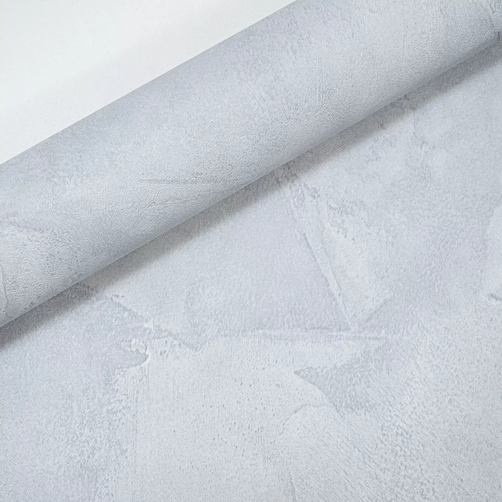Plastered Concrete Effect Wallpaper in Grey - Image 2