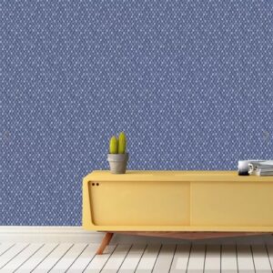 Rubus Navy Dots Wallpaper