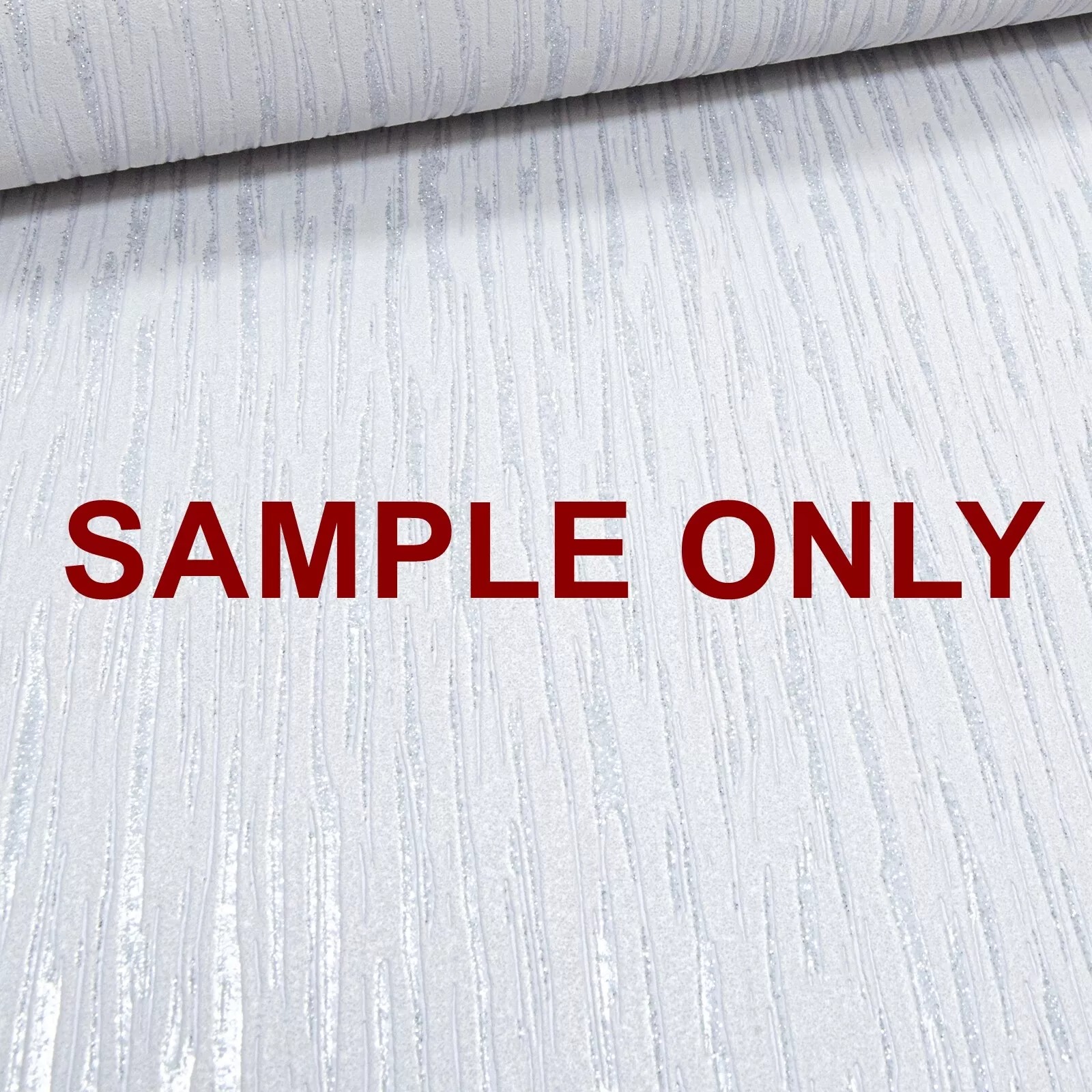 Plain Light Grey Silver Textured Wallpaper - Image 7