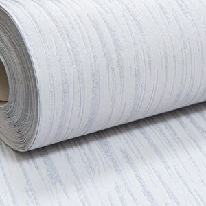 Plain Light Grey Silver Textured Wallpaper