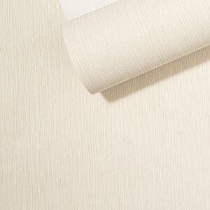 Plain Off White Stripe Wallpaper Textured Slight Imperfect Heavy Weight Vinyl