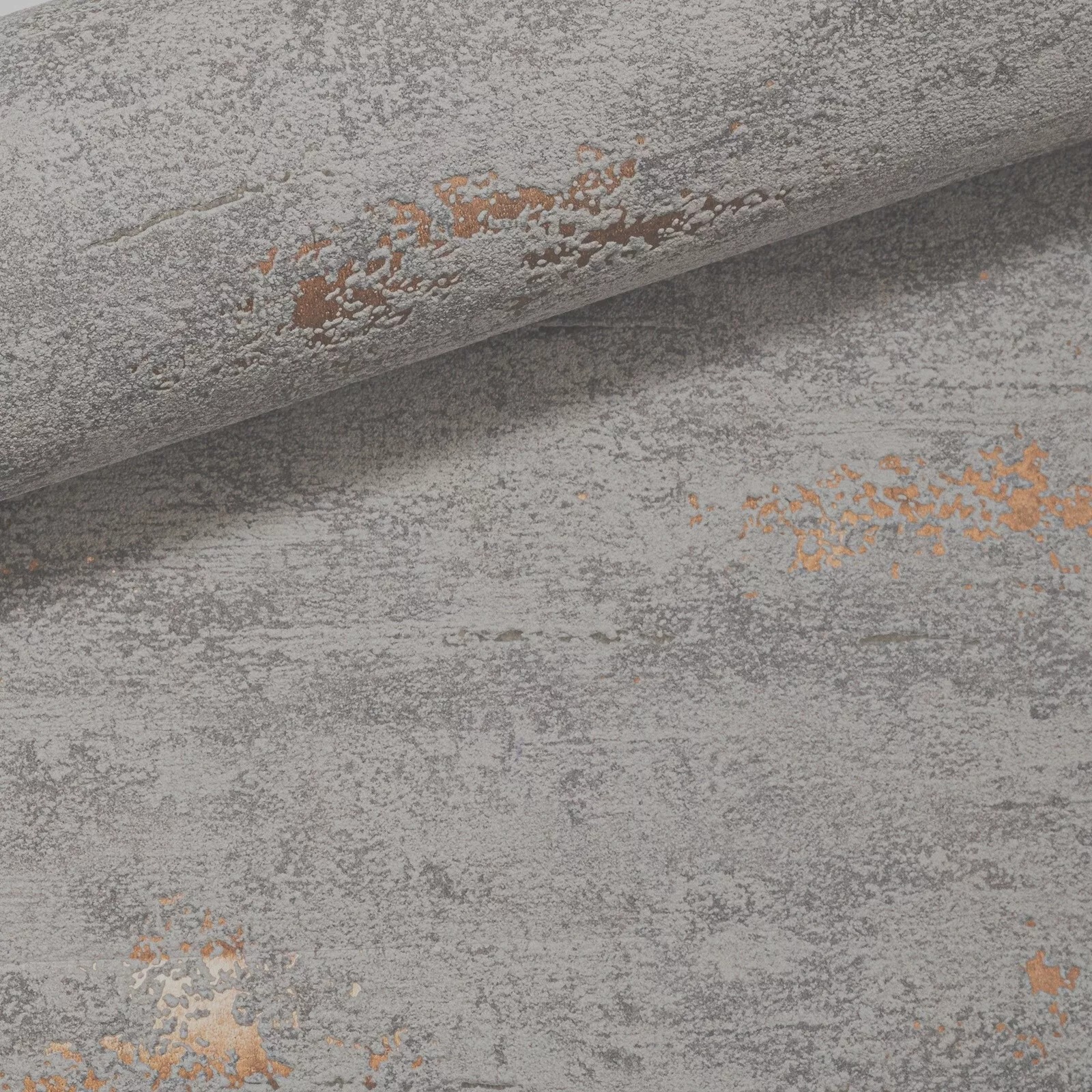 Plain Charcoal Grey Wallpaper Textured Metallic Slight Imperfect Concrete Effect - Image 2