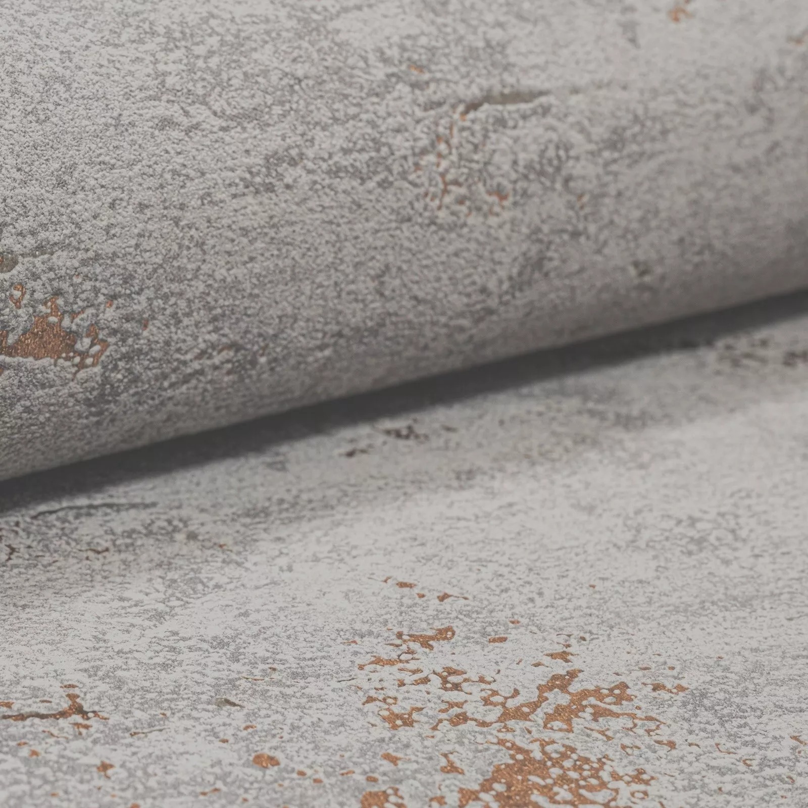 Plain Charcoal Grey Wallpaper Textured Metallic Slight Imperfect Concrete Effect - Image 5