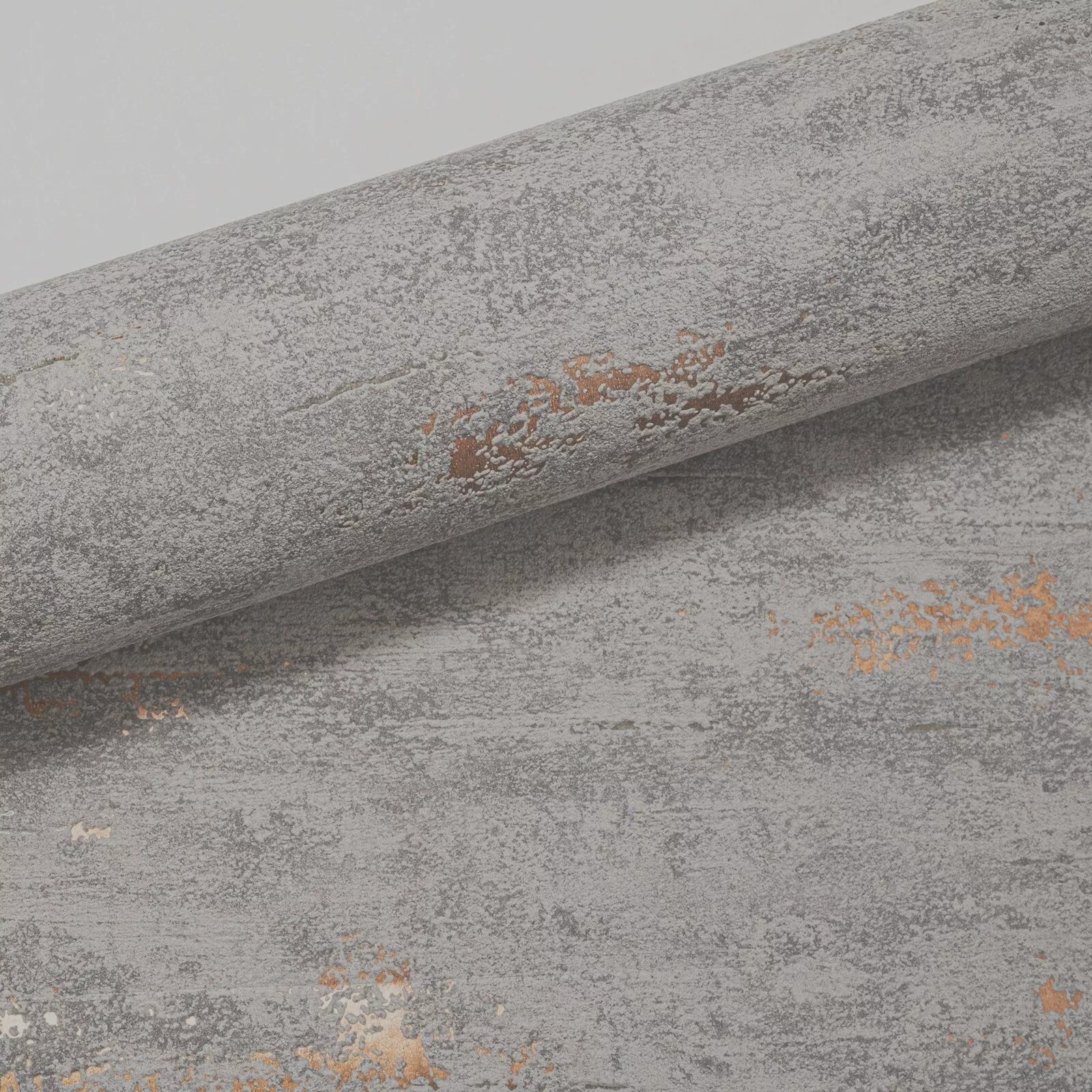 Plain Charcoal Grey Wallpaper Textured Metallic Slight Imperfect Concrete Effect - Image 8