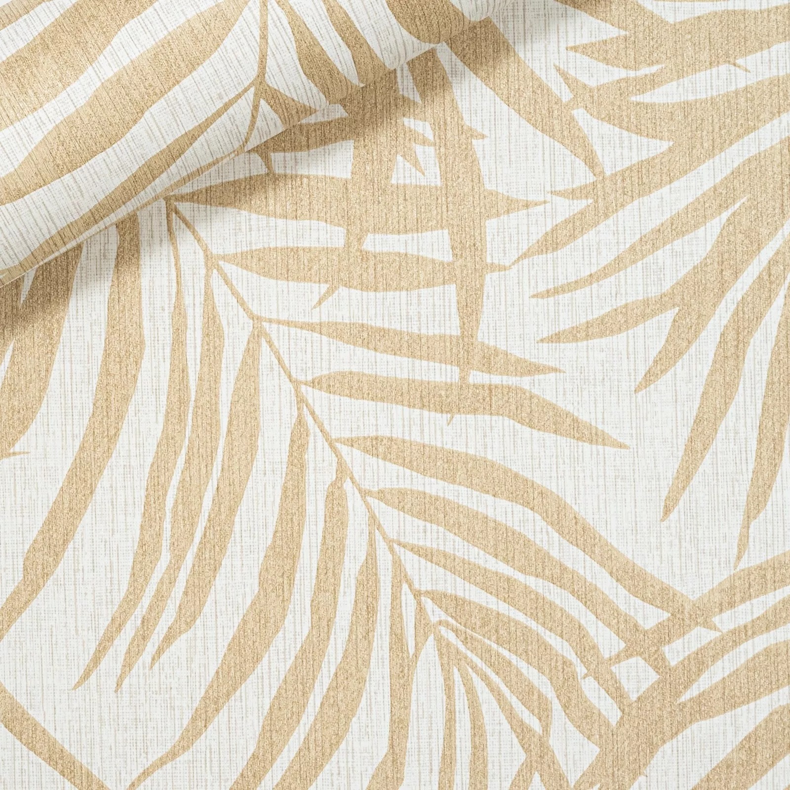 Off White Beige Leaf Wallpaper Textured Thick Slightly Imperfect Living Room - Image 5