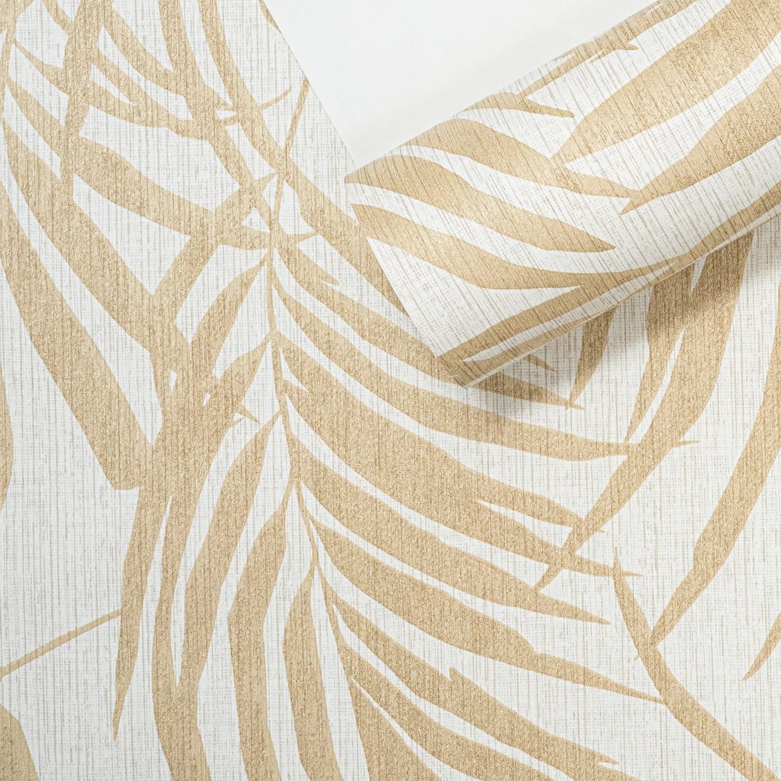 Off White Beige Leaf Wallpaper Textured Thick Slightly Imperfect Living Room - Image 6