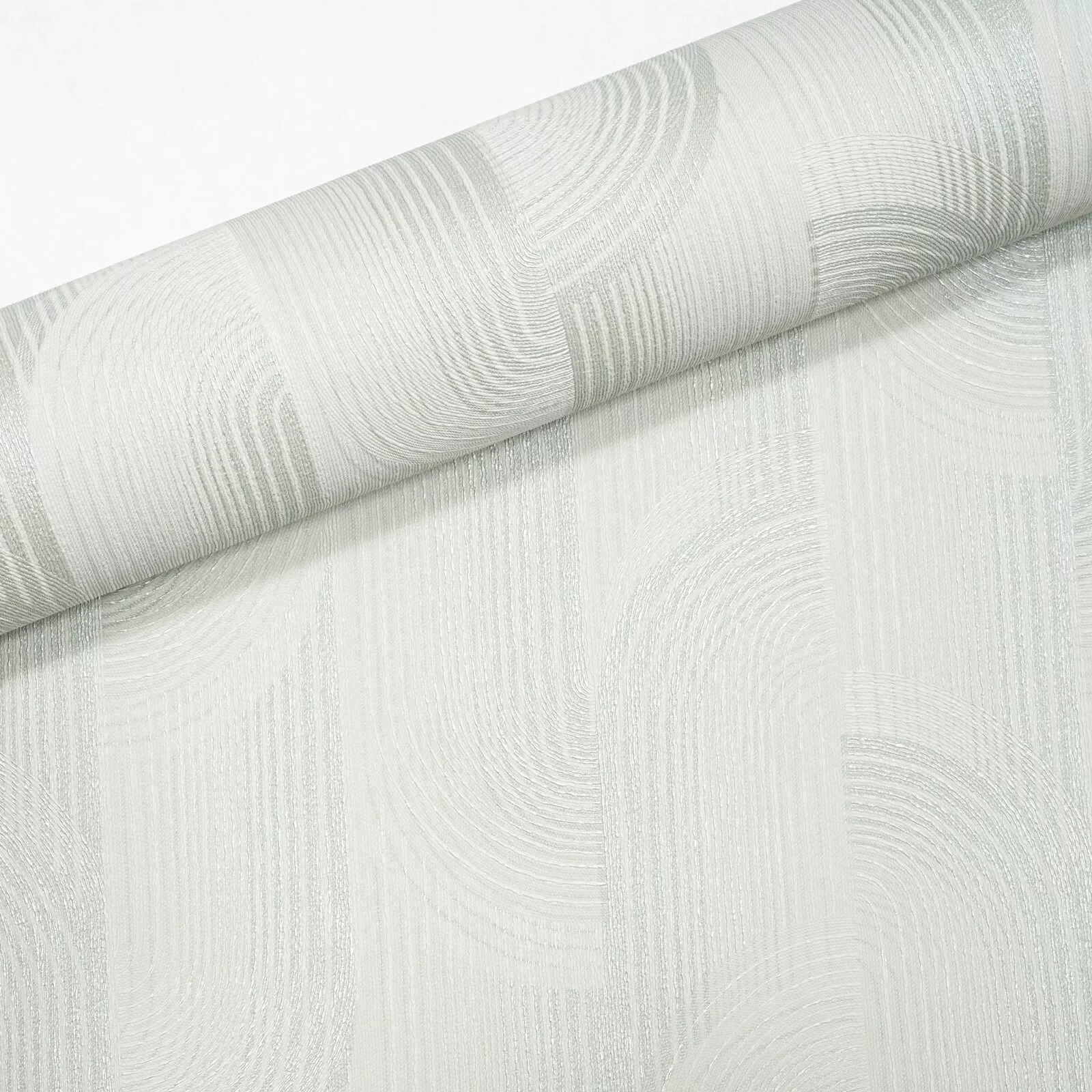 Grey Metallic Silver Geometric Pattern Textured Slight Imperfect Wallpaper - Image 2