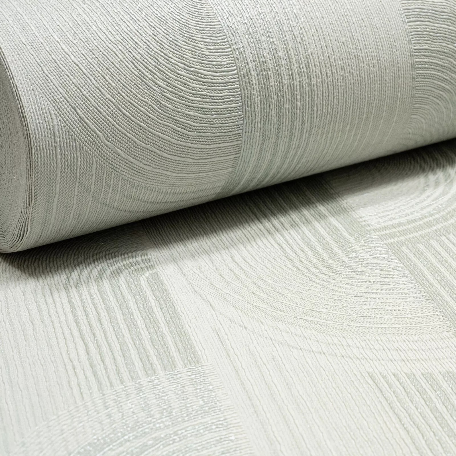 Grey Metallic Silver Geometric Pattern Textured Slight Imperfect Wallpaper - Image 3