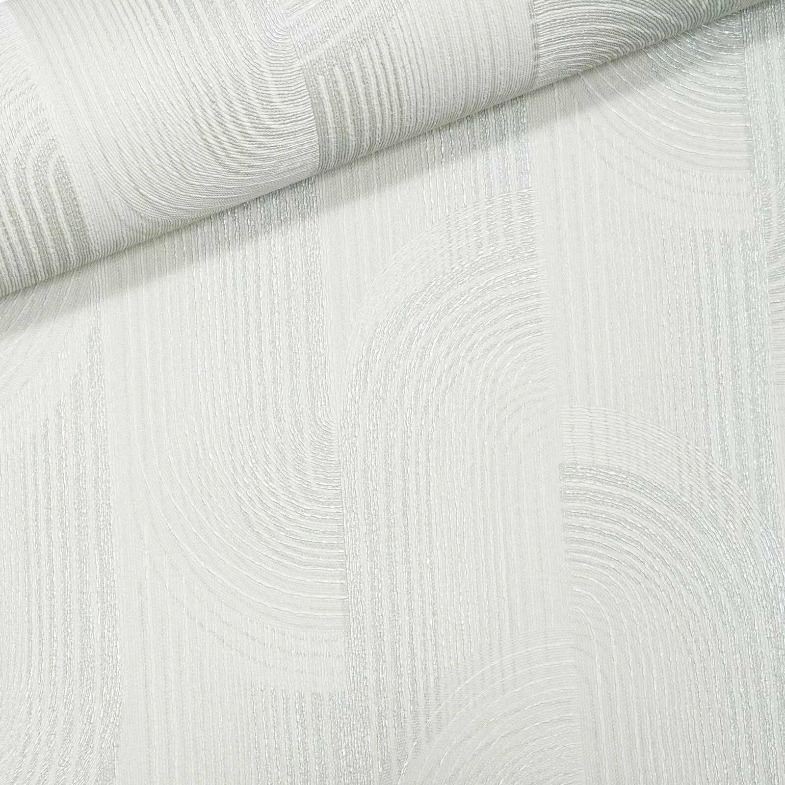 Grey Metallic Silver Geometric Pattern Textured Slight Imperfect Wallpaper - Image 5