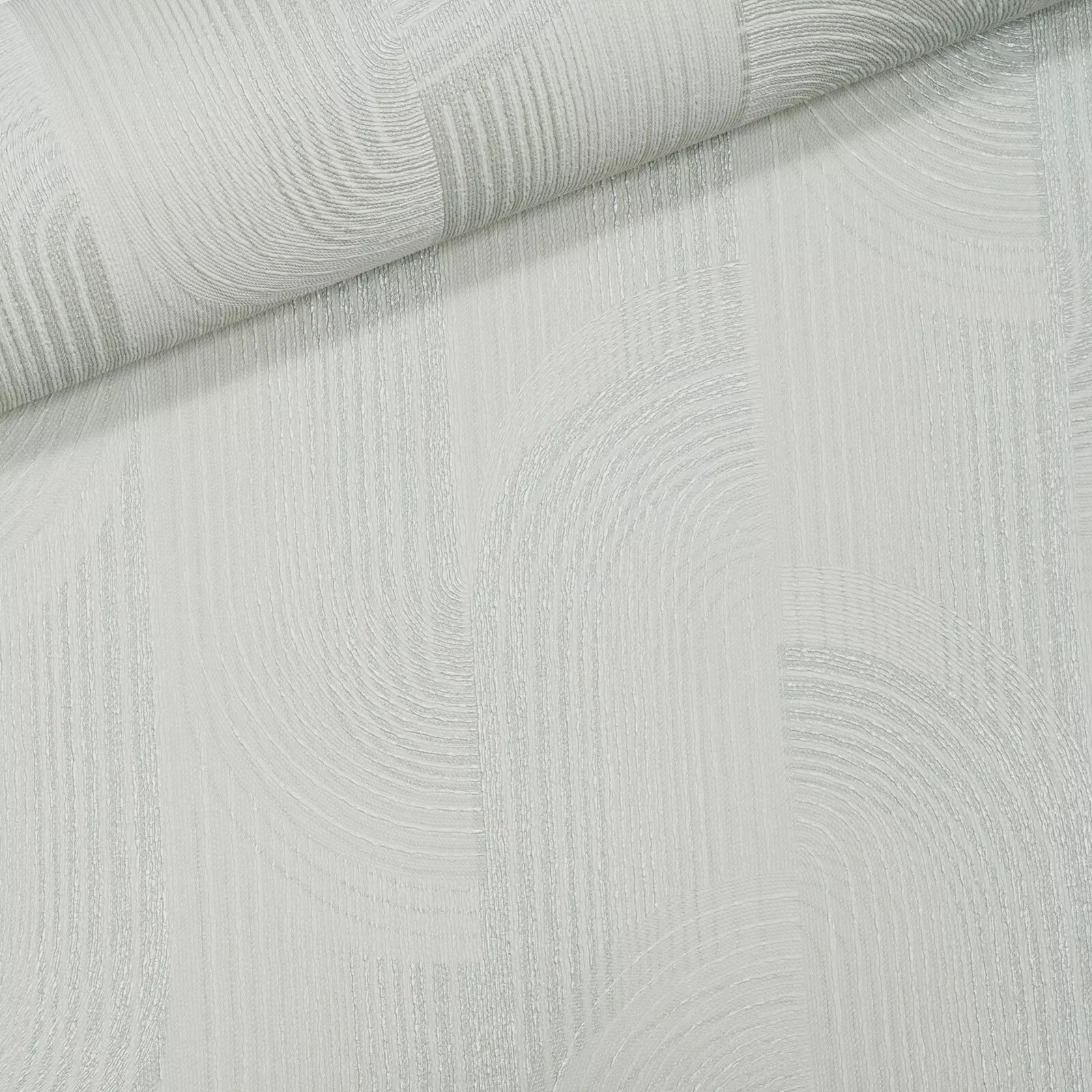 Grey Metallic Silver Geometric Pattern Textured Slight Imperfect Wallpaper - Image 6