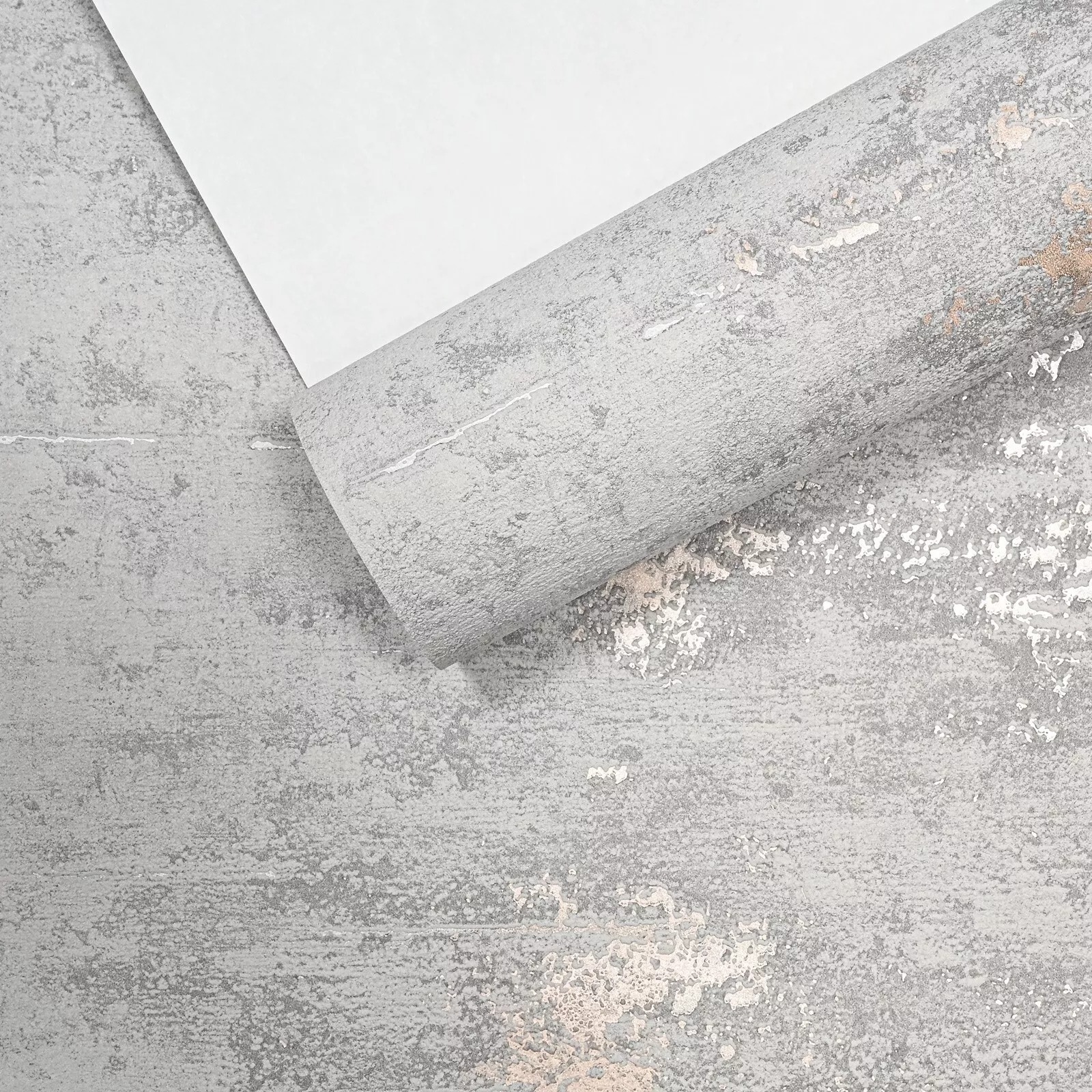 Grey Bronze Metallic Textured Slightly Imperfect Wallpaper - Image 4