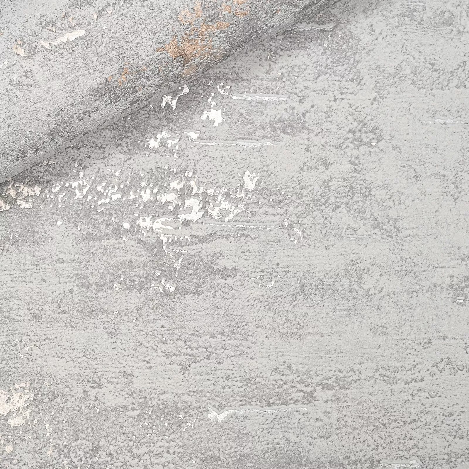 Grey Bronze Metallic Textured Slightly Imperfect Wallpaper - Image 6