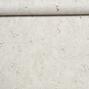 Plain OffWhite Metallic Bronze Shimmer Thick Textured Slight Imperfect Wallpaper