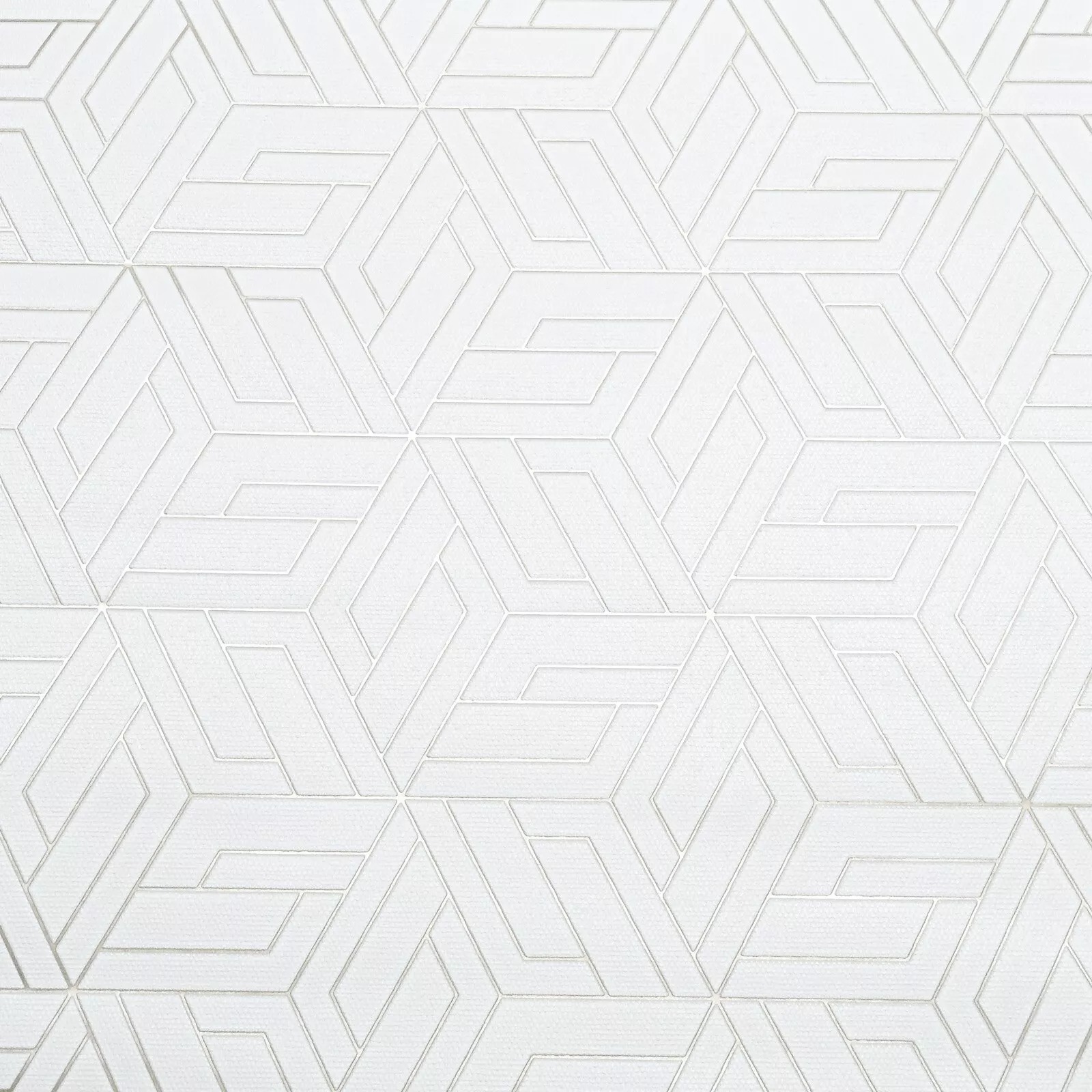 White Metallic Gold Geometric Textured Shimmer Slightly Imperfect Wallpaper - Image 7