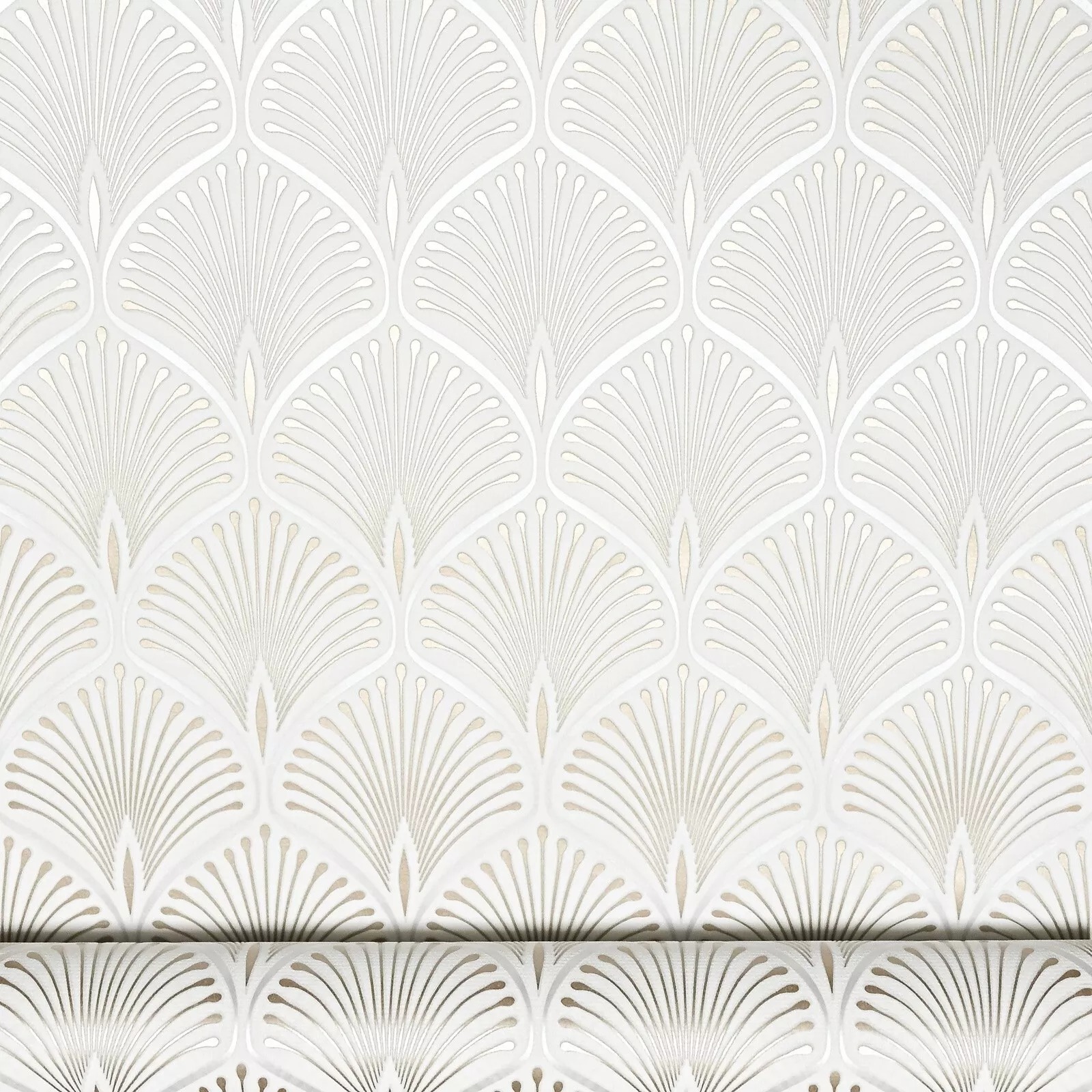 Gold Silver Geometric Wallpaper Metallic Shimmer Textured Slightly Imperfect - Image 4
