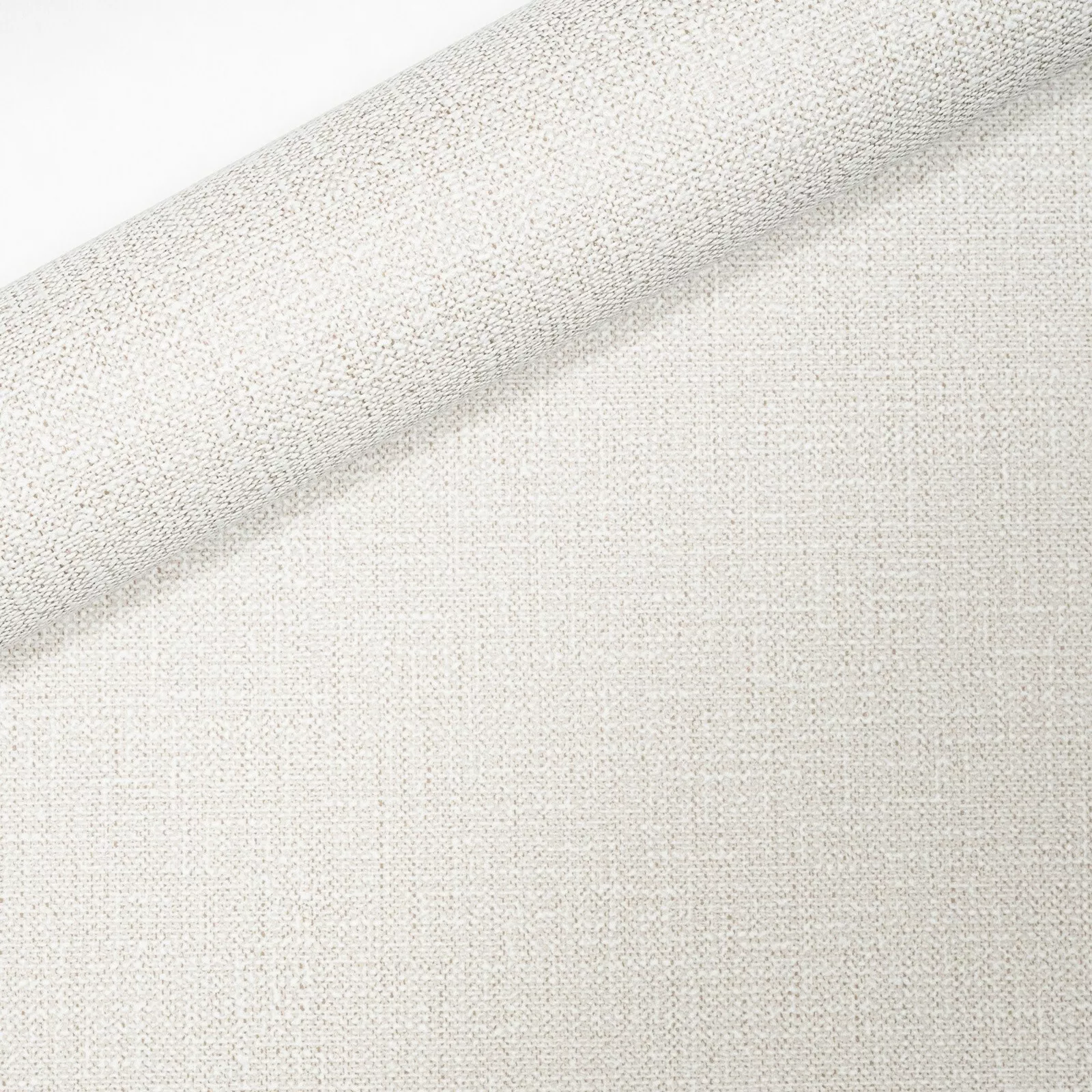 Grey Beige Tones Linen Effect Textured Non-Woven Vinyl Wallpaper - Image 5