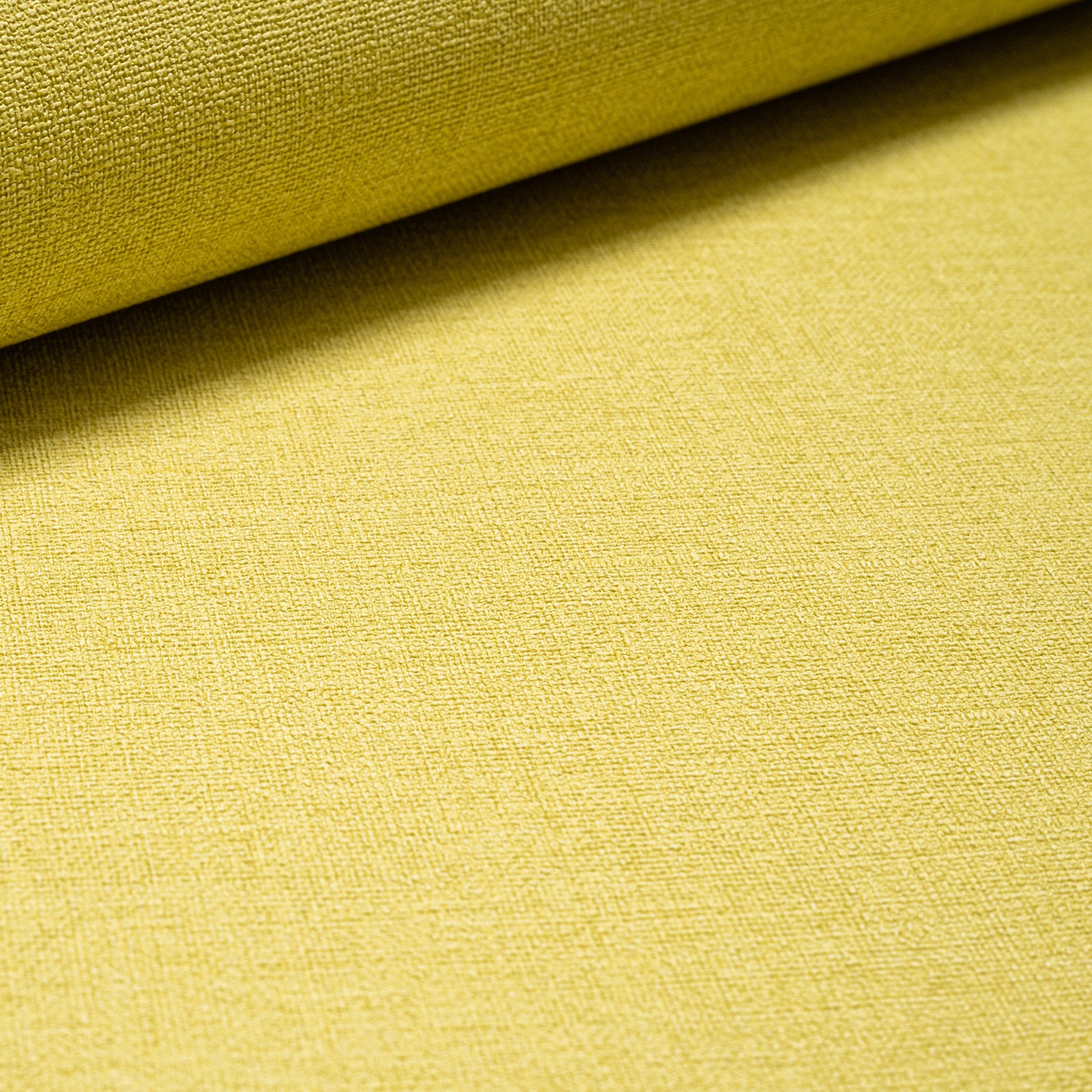 Plain Lime Green Linen Effect Wallpaper - Image 10