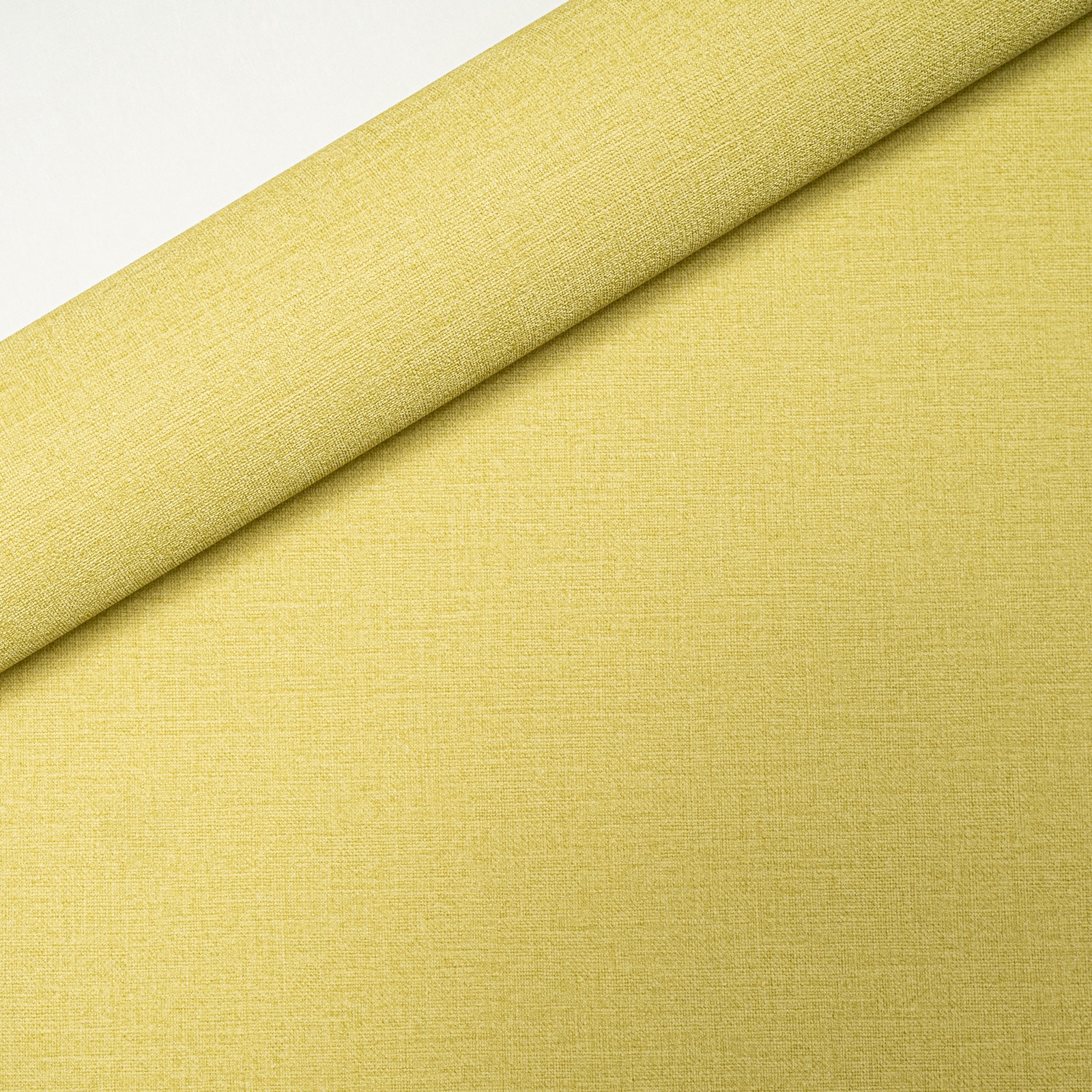 Plain Lime Green Linen Effect Wallpaper - Image 7