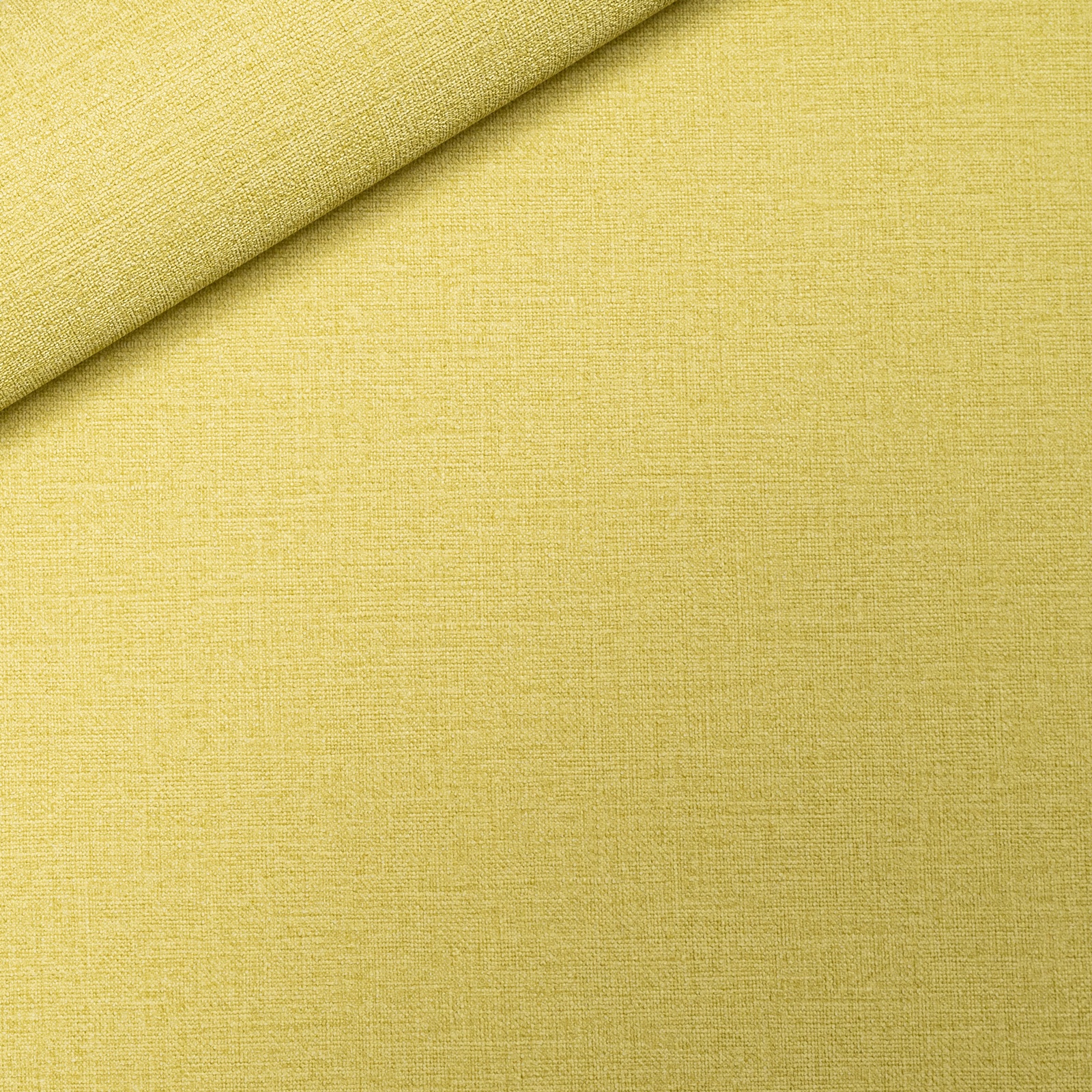 Plain Lime Green Linen Effect Wallpaper - Image 6