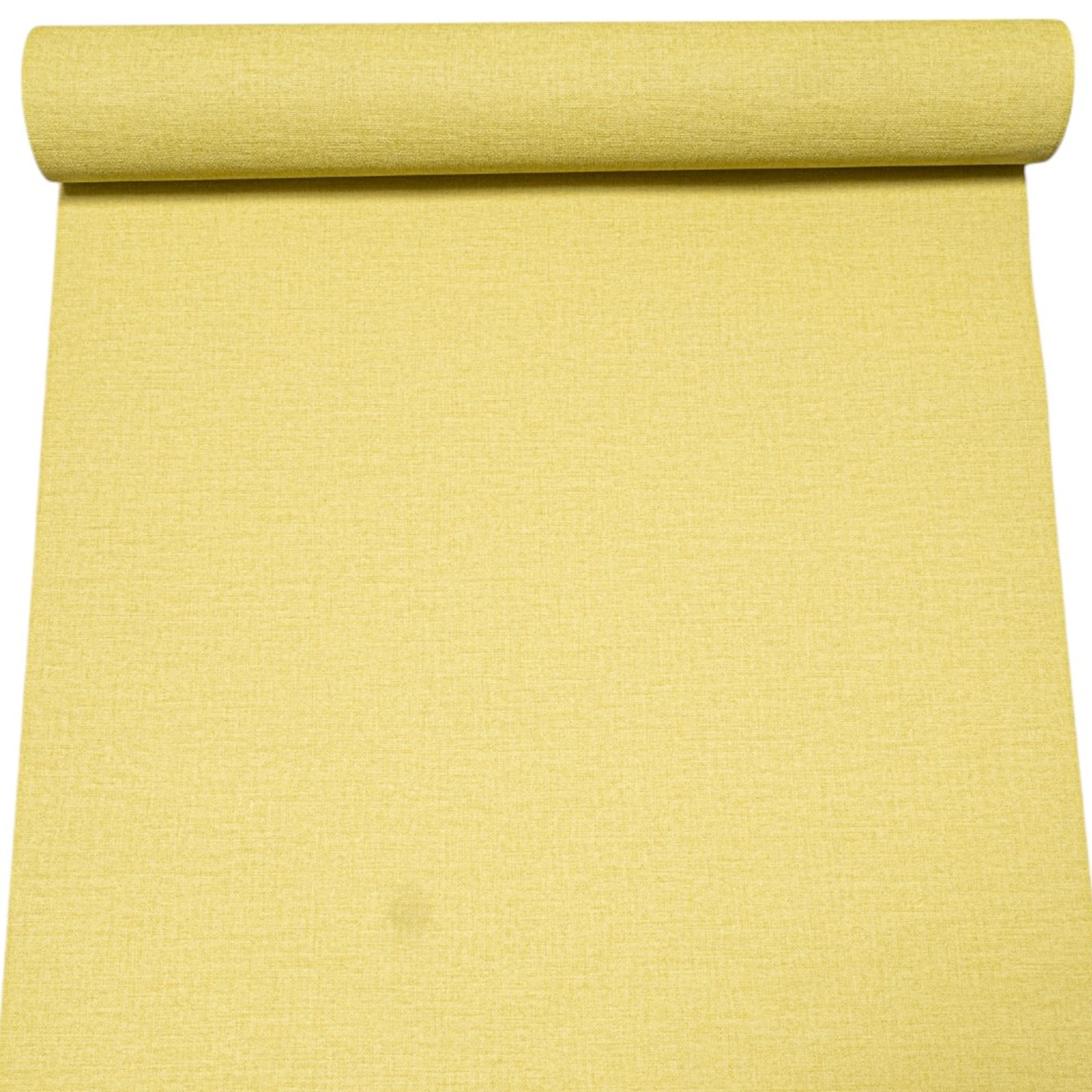Plain Lime Green Linen Effect Wallpaper - Image 5