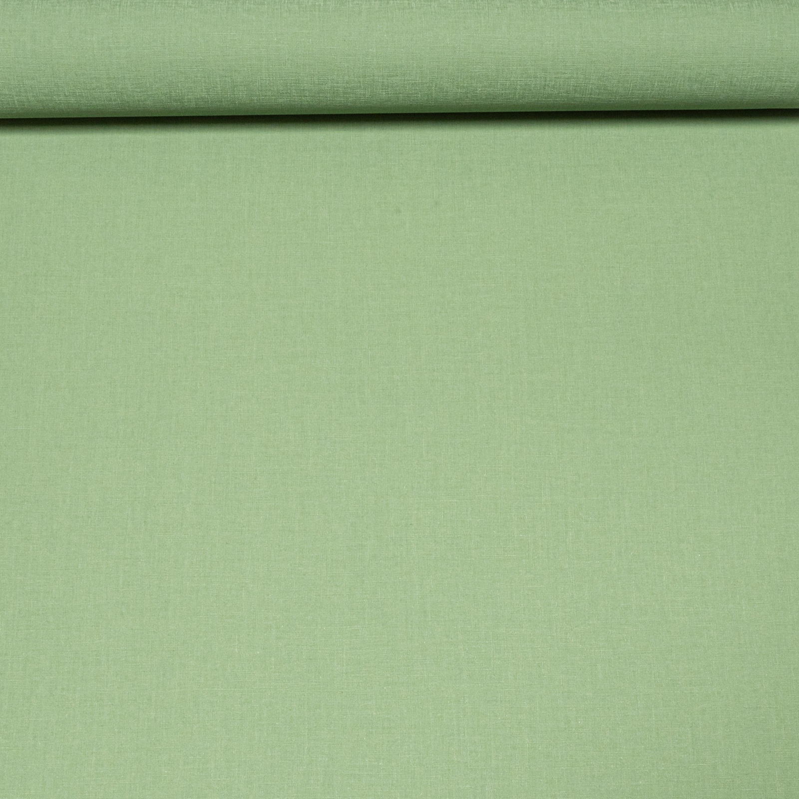 Plain Green Linen Effect Wallpaper - Image 2