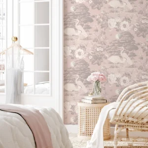 Pink Floral White Craines