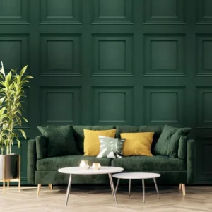 Green Panel Effect Wallpaper