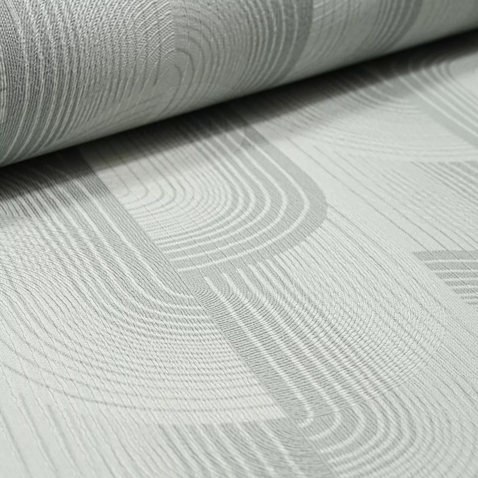 Grey Geometric Slightly Imperfect Wallpaper - Image 3