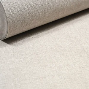Plain Grey Linen Effect Textured Slightly Imperfect