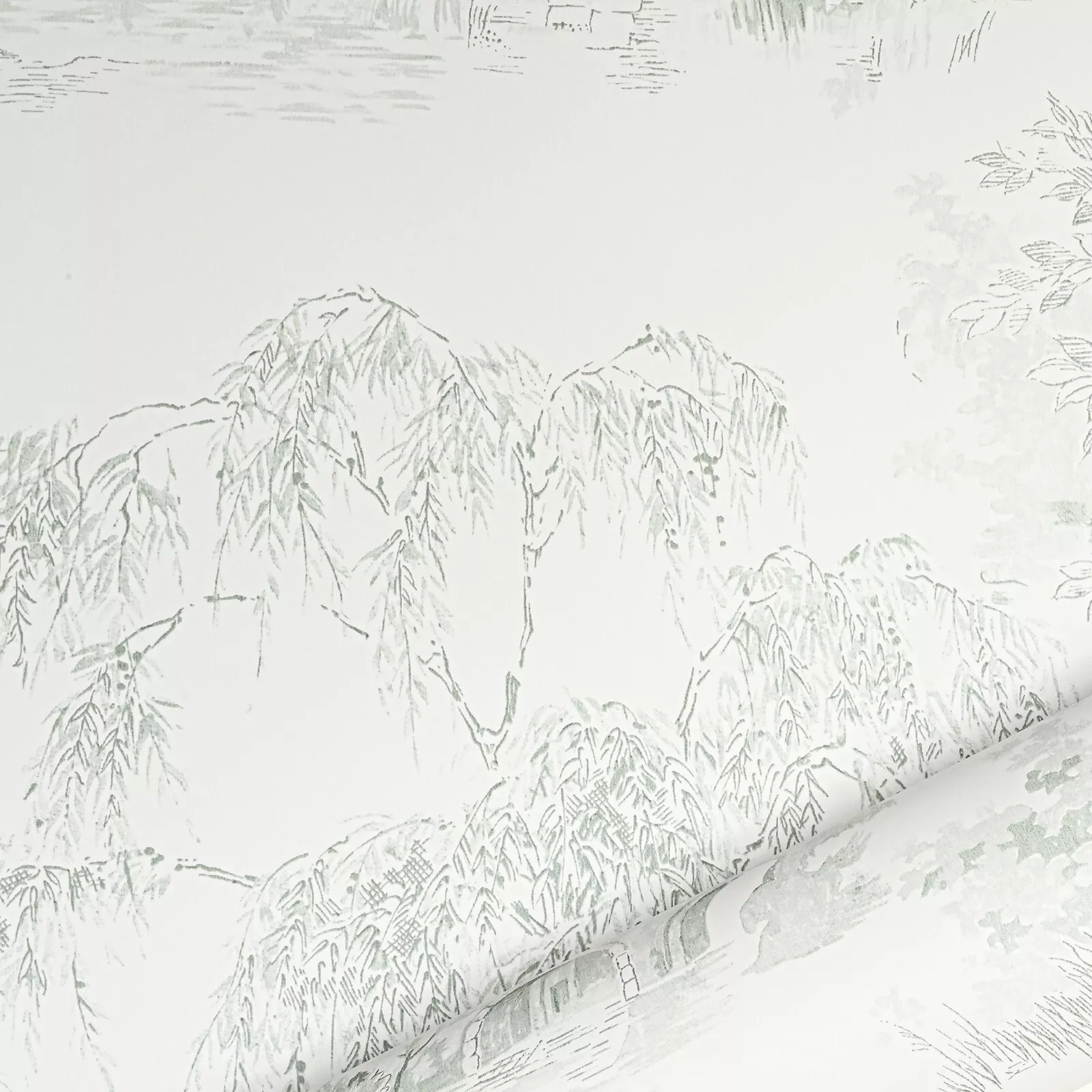 White Green Cottage Floral Slightly Imperfect - Image 7