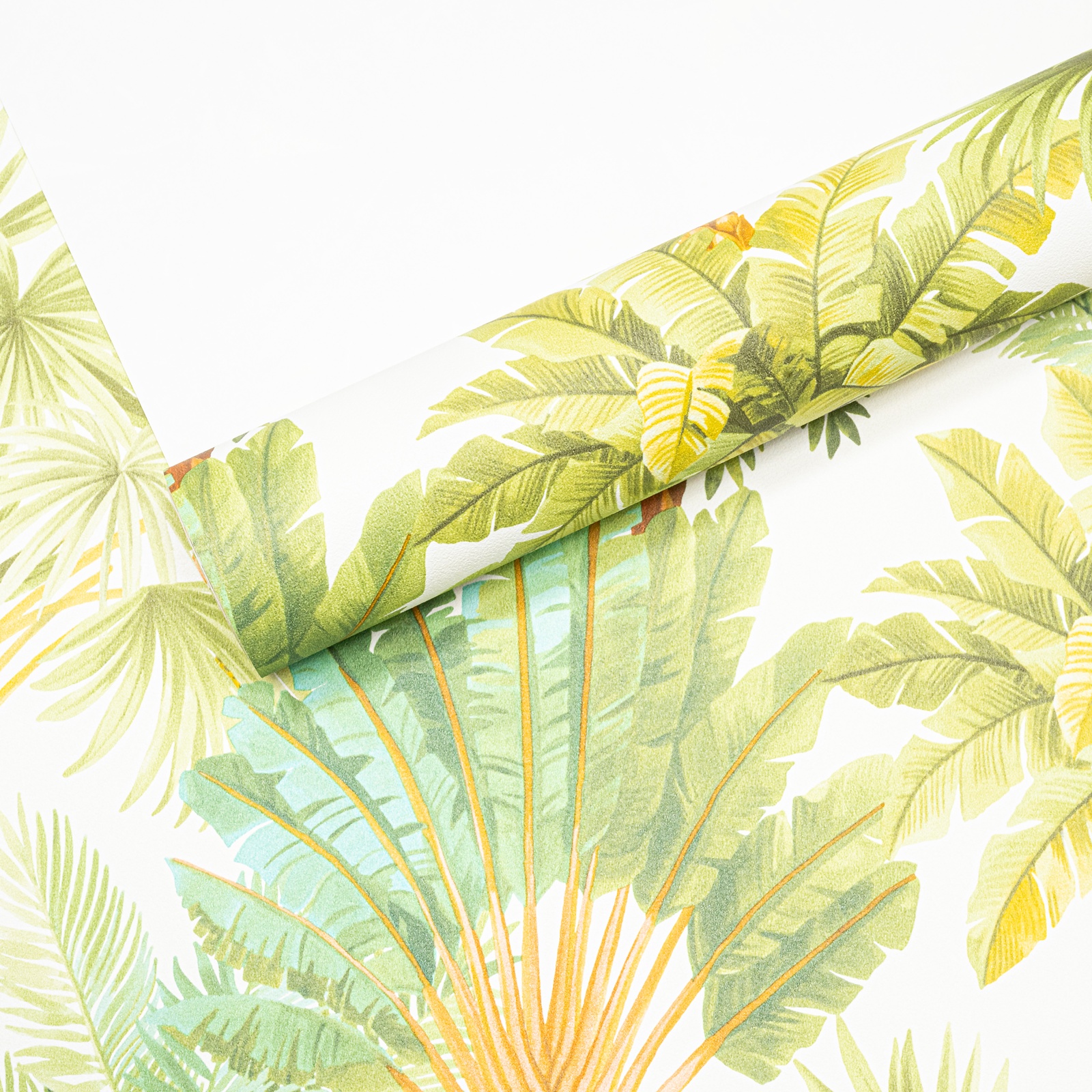 Green Tropical Tree's Textured Wallpaper - Image 5