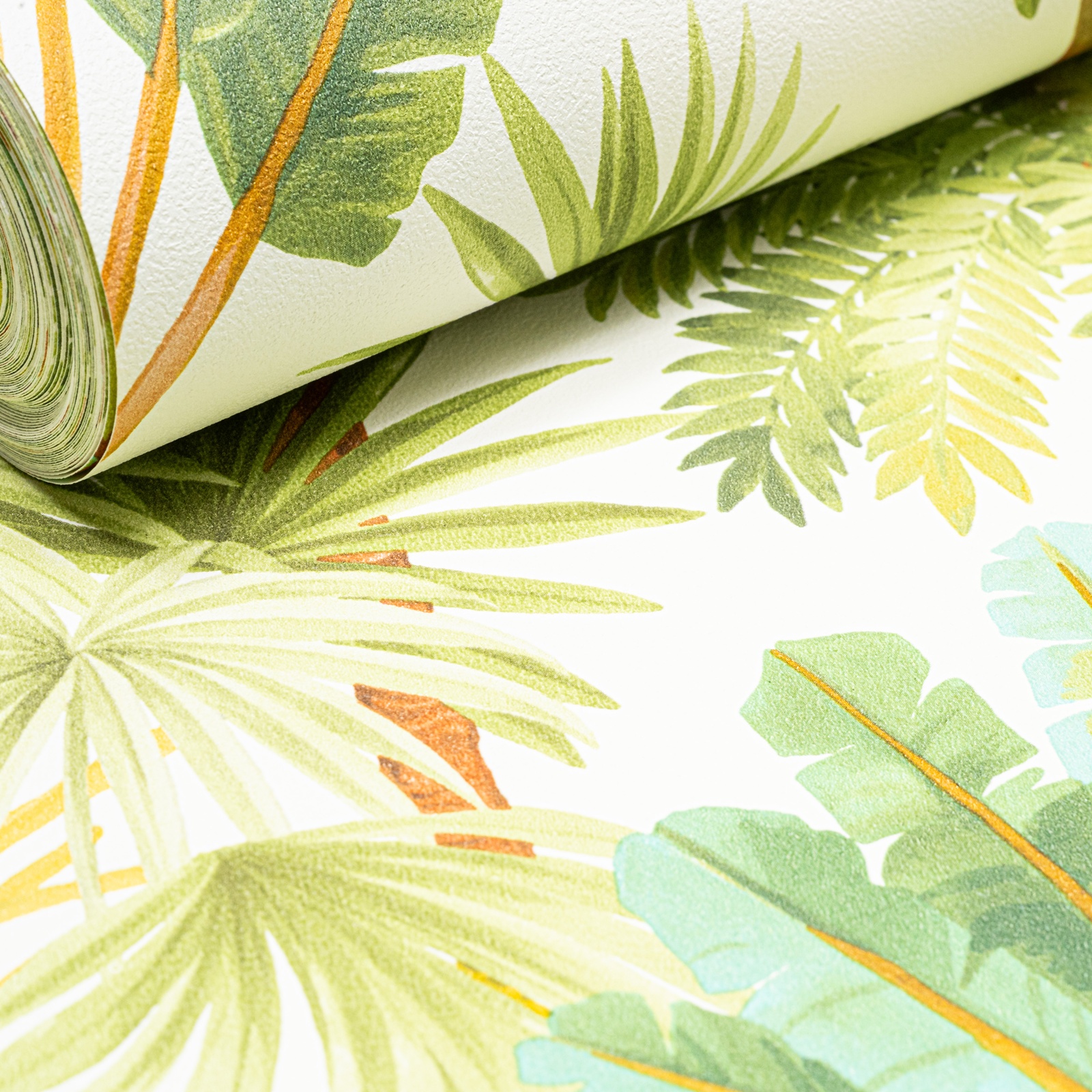 Green Tropical Tree's Textured Wallpaper - Image 4