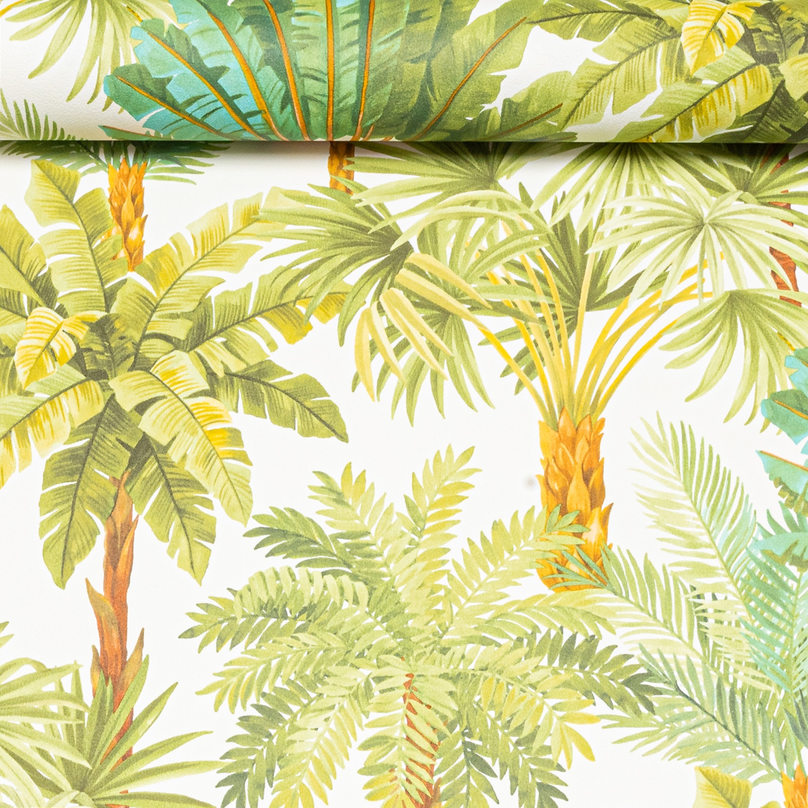 Green Tropical Tree's Textured Wallpaper - Image 3