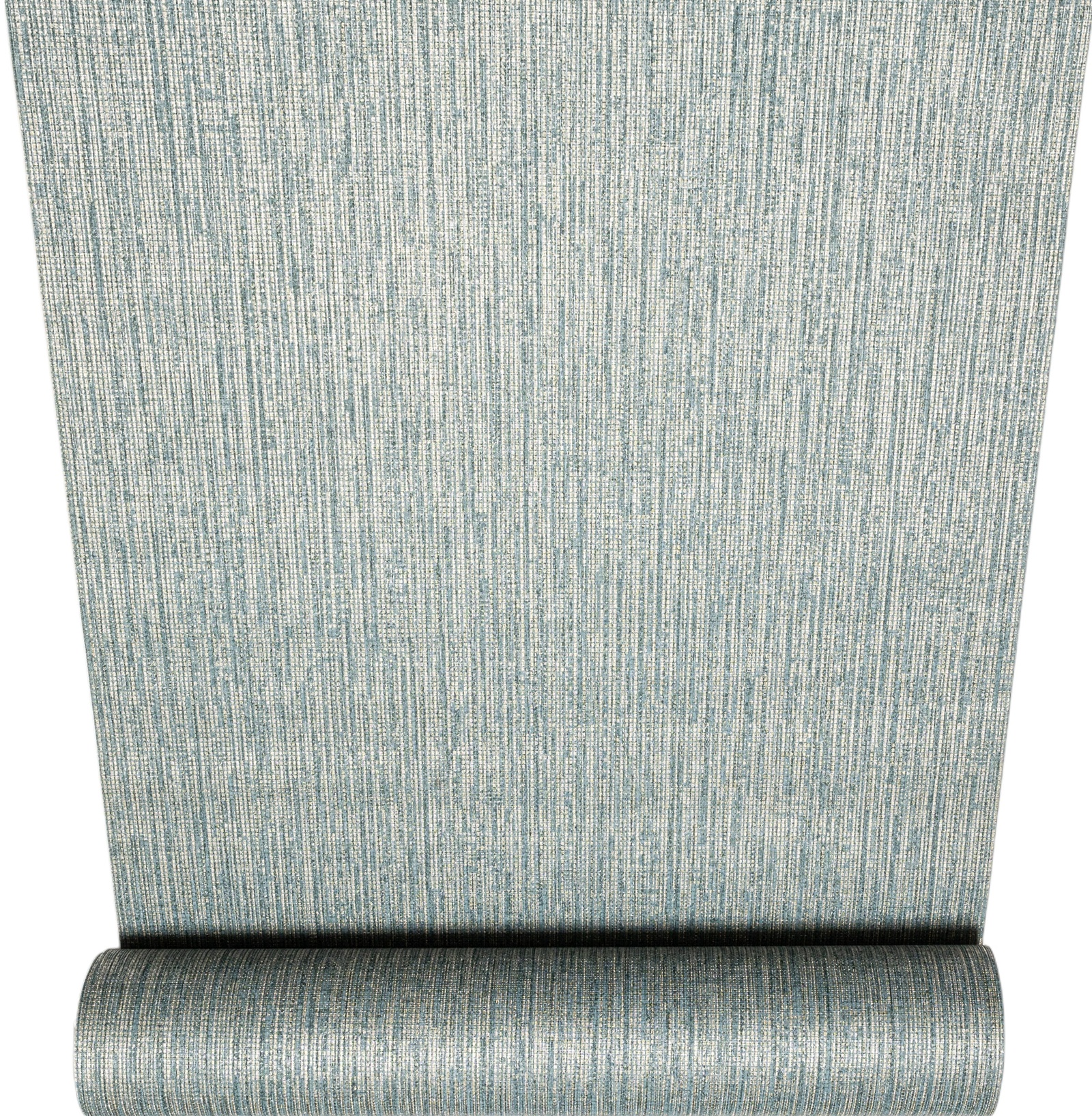 Plain Blue Gold Metallic Shimmer Textured Wallpaper - Image 2