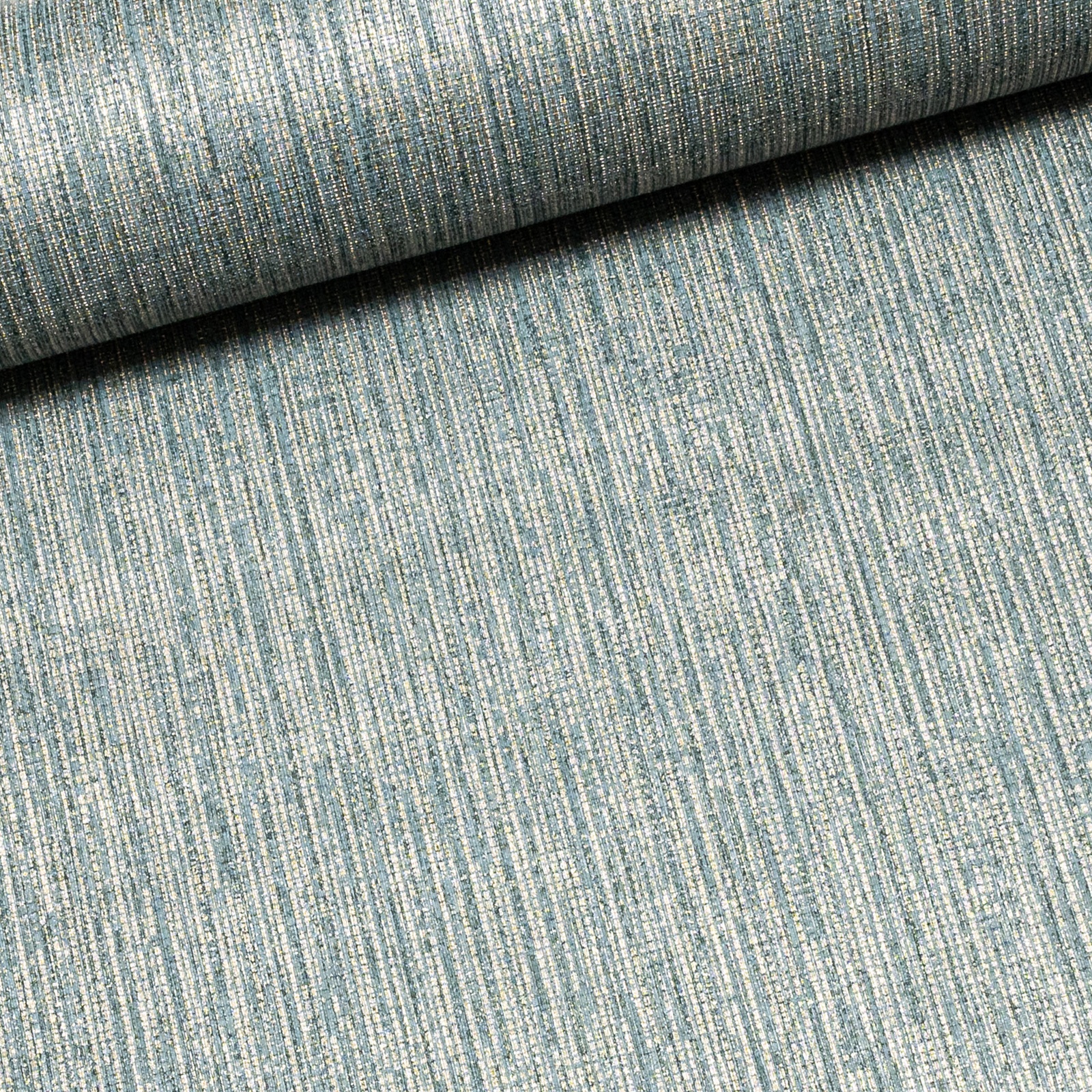 Plain Blue Gold Metallic Shimmer Textured Wallpaper - Image 6