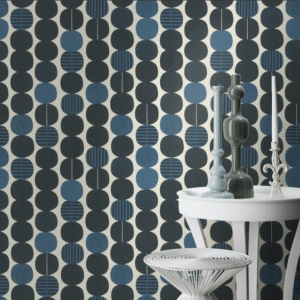 Rasch Reto Blue Circle Geometric Wallpaper
