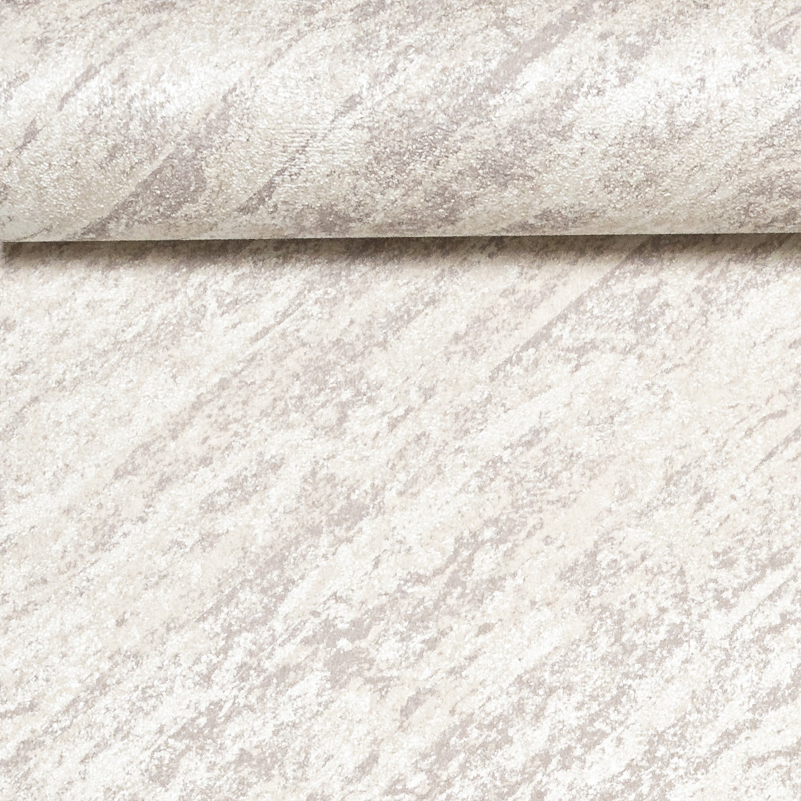 Cream Silver Metallic Shimmer Textured Wallpaper - Image 3