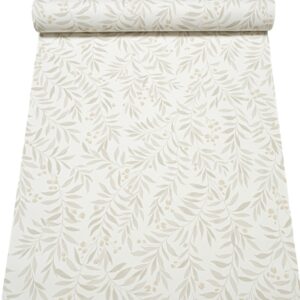 Floral Pale Green Leaf Slightly Imperfect Wallpaper