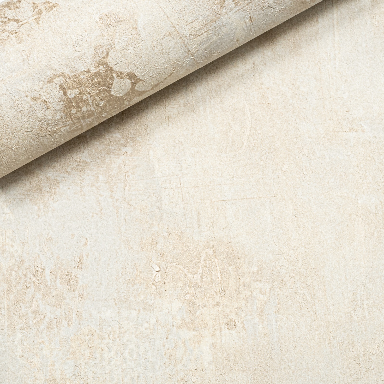 Plain Concrete Gold Metallic Textured Wallpaper A65204 - Image 5