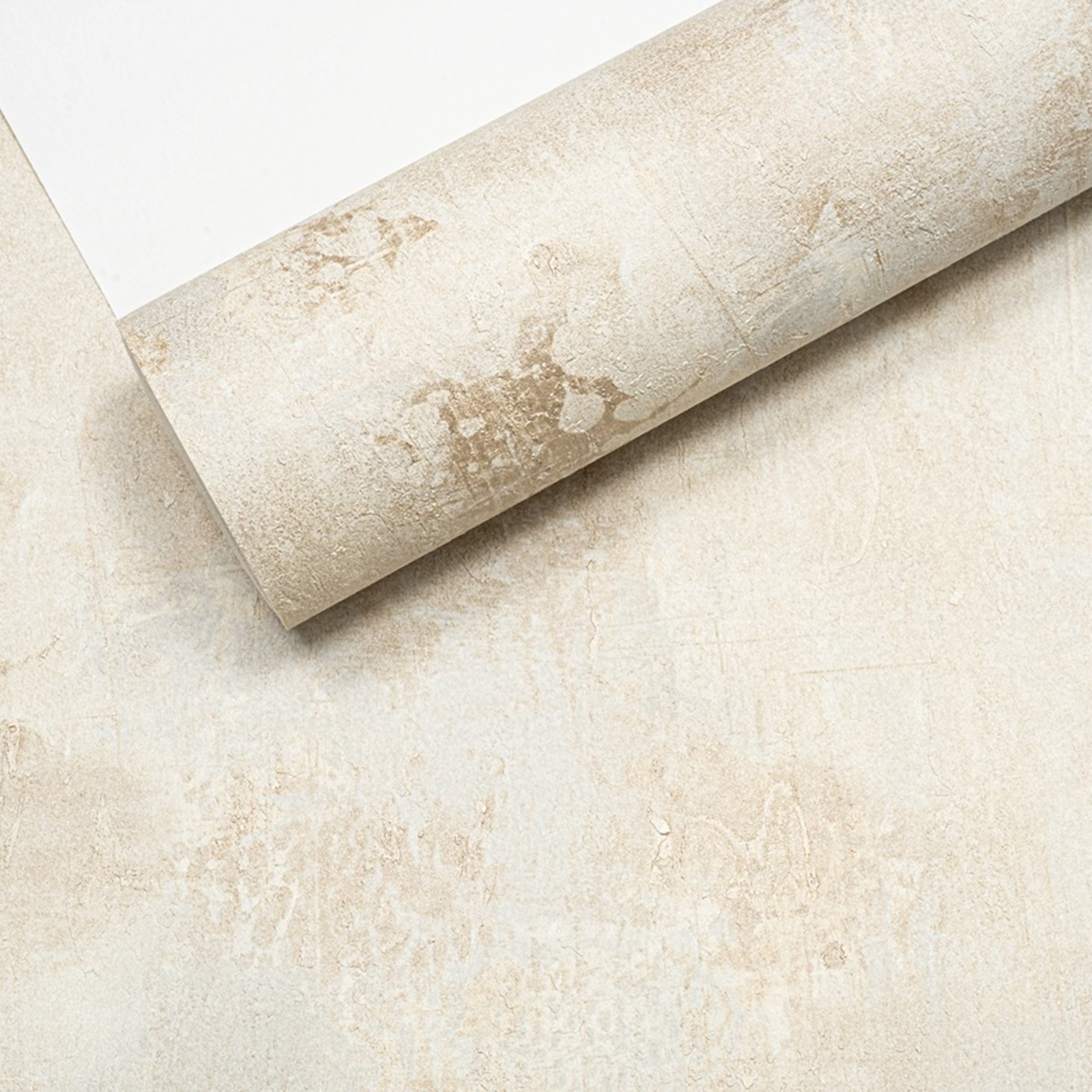 Plain Concrete Gold Metallic Textured Wallpaper A65204 - Image 7