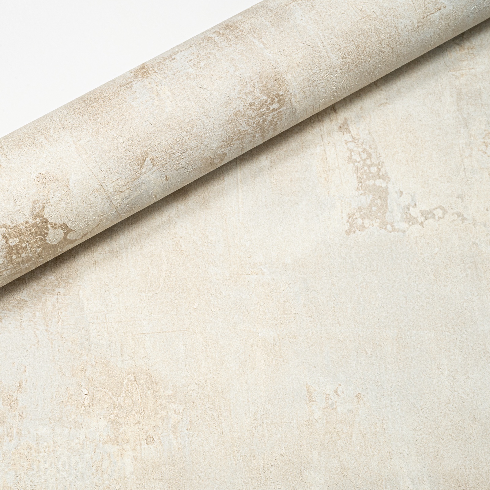 Plain Concrete Gold Metallic Textured Wallpaper A65204 - Image 6