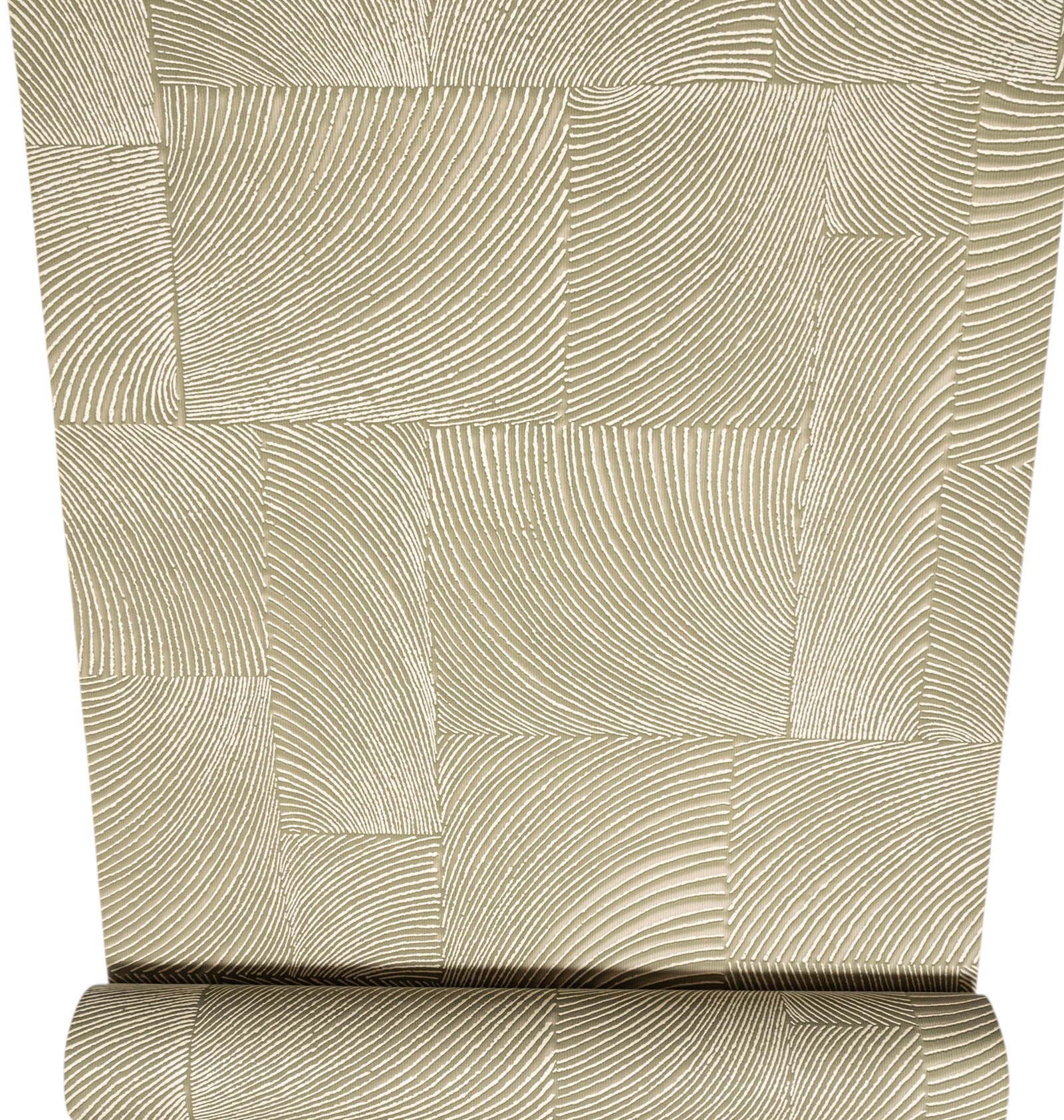 Green Geometric Textured Slightly Imperfect Wallpaper - Image 6
